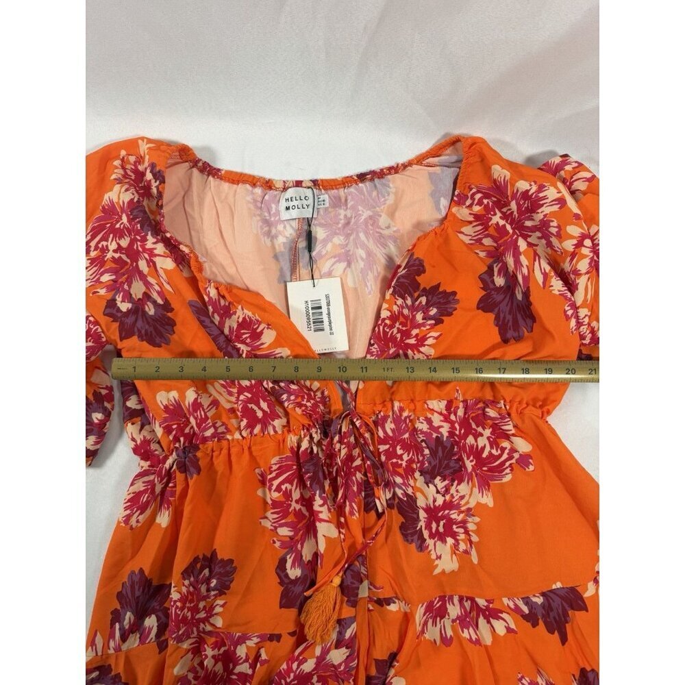 NWT Hello Molly Medium Sexy Orange Romper NEW - Picture 6 of 6